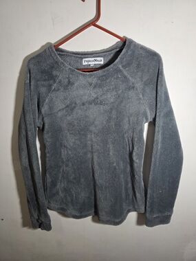 Women's Cozy Plush Long Sleeve Tee - Gray